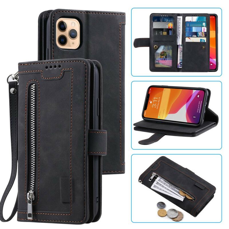 Housse iPhone 12 / 12 Pro Porte-Monnaie 9 Porte-Cartes