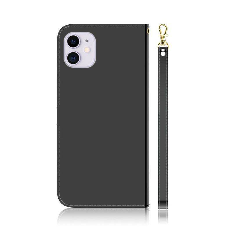 Housse iPhone 12 / 12 Pro Simili Cuir Couverture Miroir