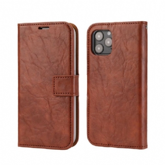 Housse iPhone 12 / 12 Pro Style Cuir Vielli Coque Détachable