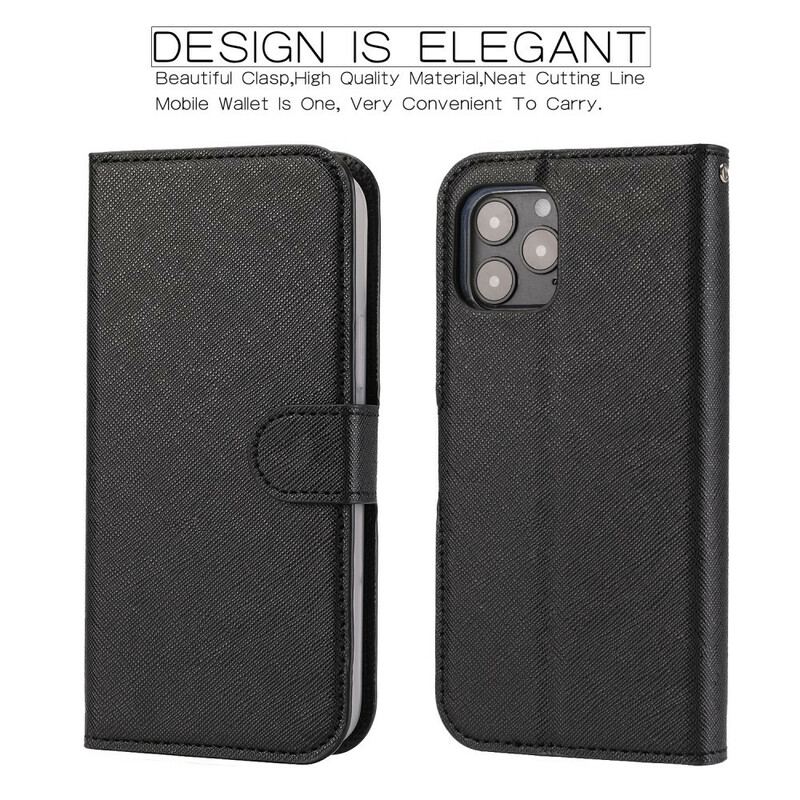 Housse iPhone 12 / 12 Pro Texturée avec Coque Détachable