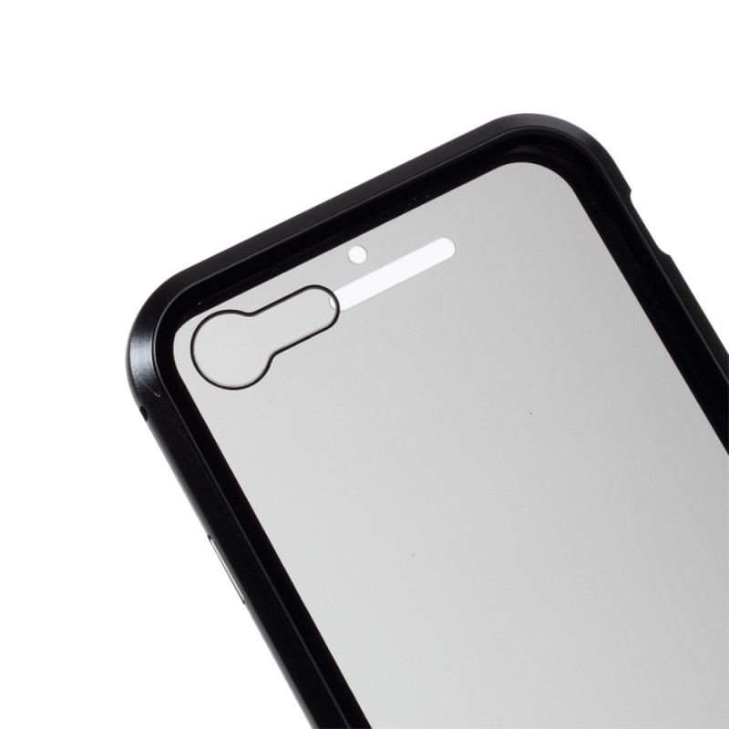 Coque iPhone SE 3 / SE 2 / 8 / 7 Avant et Arrière Verre Trempé et Métal