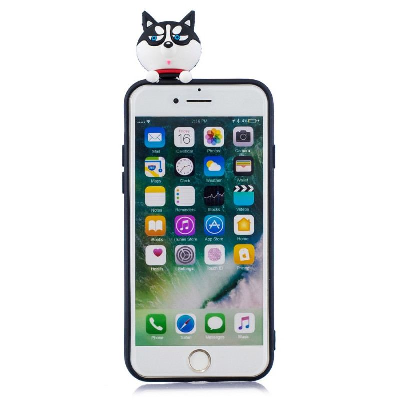 Coque iPhone SE 3 / SE 2 / 8 / 7 Chien Fun 3D