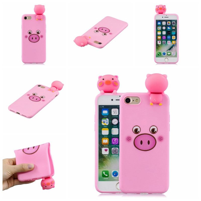 Coque iPhone SE 3 / SE 2 / 8 / 7 Cochon Fun