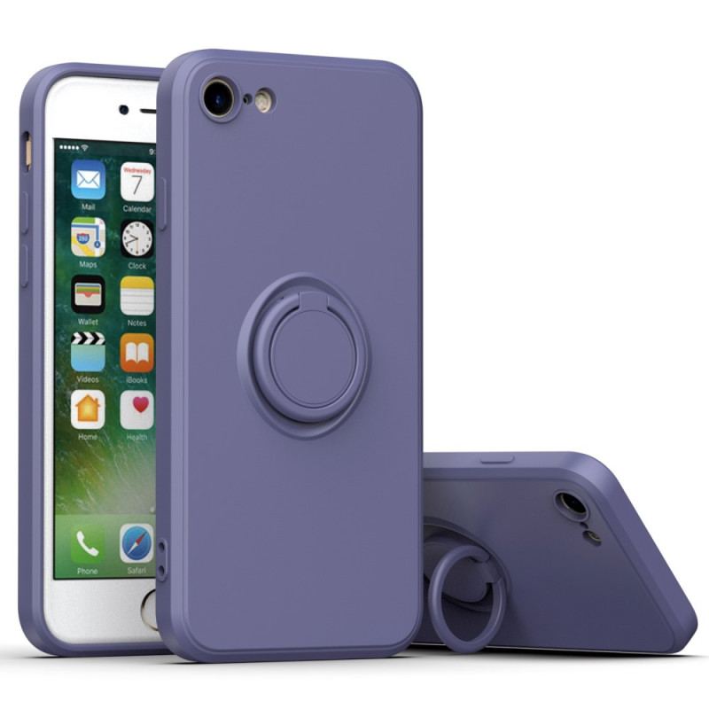 Coque iPhone SE 3 / SE 2 / 8 / 7 Color avec Anneau-Support