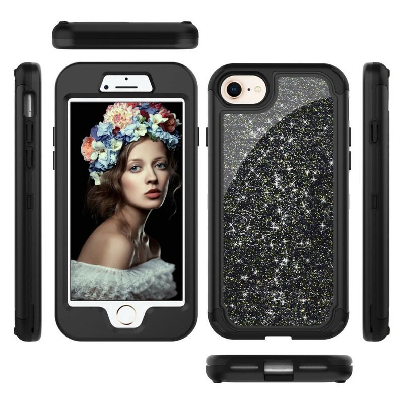 Coque iPhone SE 3 / 2 / 8 / 7 Détachable Superbes Paillettes