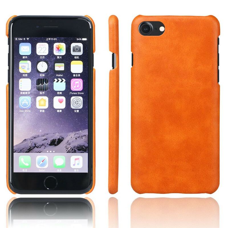 Coque iPhone SE 3 / 2 / 8 / 7 Effet Cuir KSQ