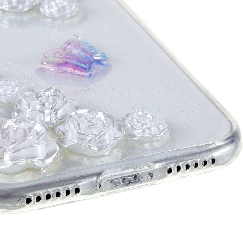 Coque iPhone SE 3 / SE 2 / 8 / 7 Fleurs 3D