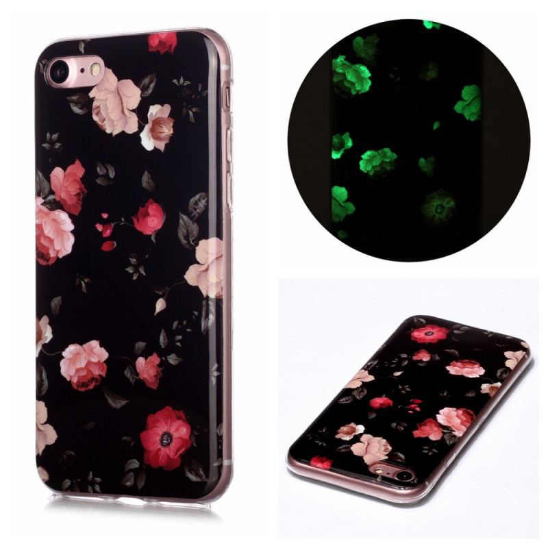 Coque iPhone SE 3 / SE 2 / 8 / 7 Fluorescente Fleurs