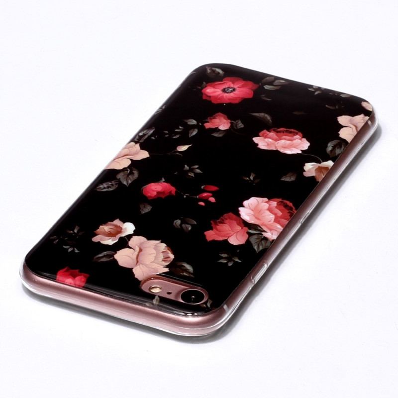 Coque iPhone SE 3 / SE 2 / 8 / 7 Fluorescente Fleurs