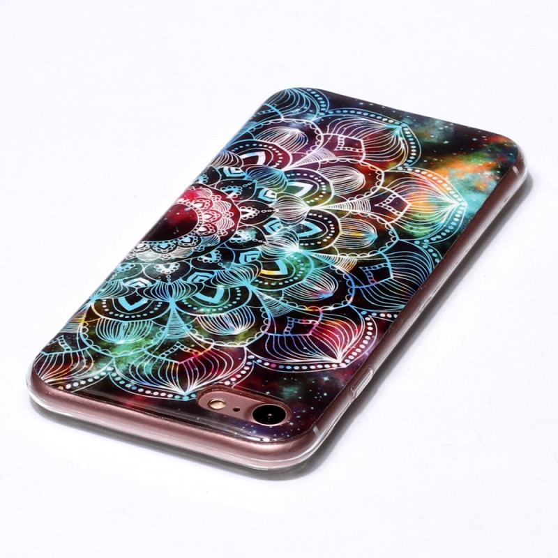 Coque iPhone SE 3 / SE 2 / 8 / 7 Fluorescente Mandala