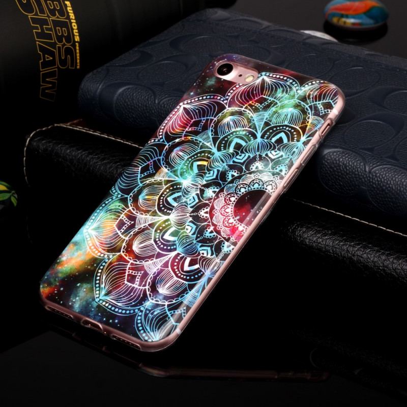 Coque iPhone SE 3 / SE 2 / 8 / 7 Fluorescente Mandala