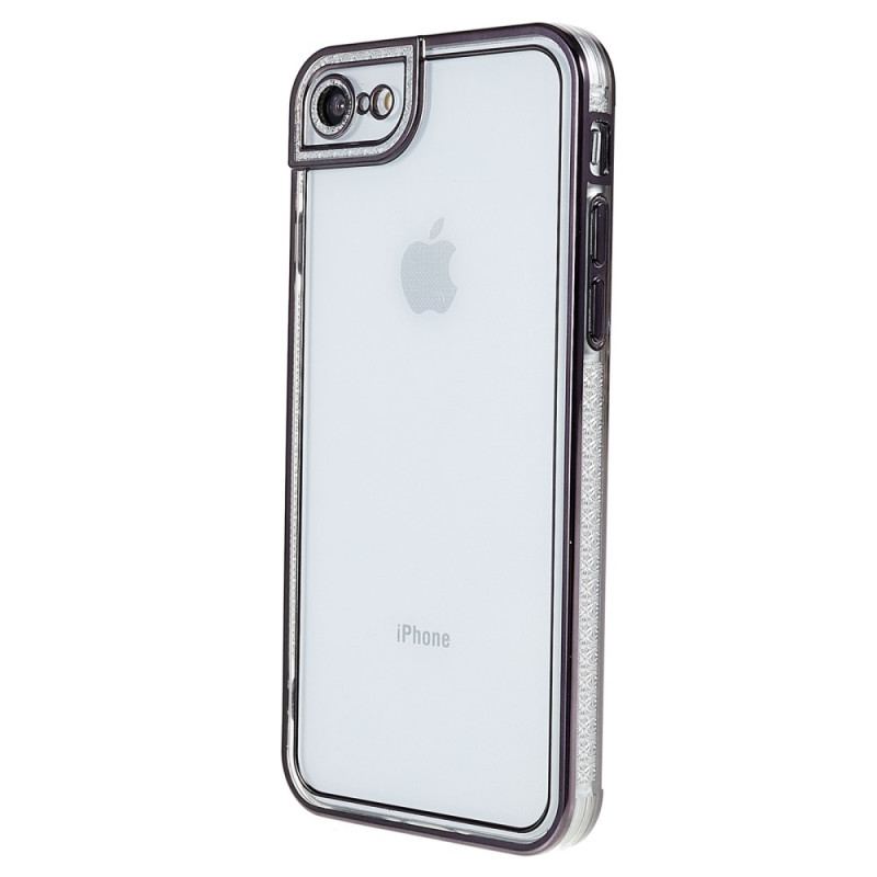 Coque iPhone SE 3 / SE 2 / 8 / 7 Rebords Métallisés