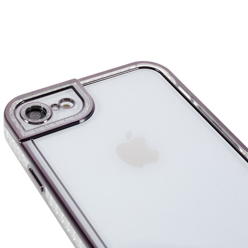 Coque iPhone SE 3 / SE 2 / 8 / 7 Rebords Métallisés