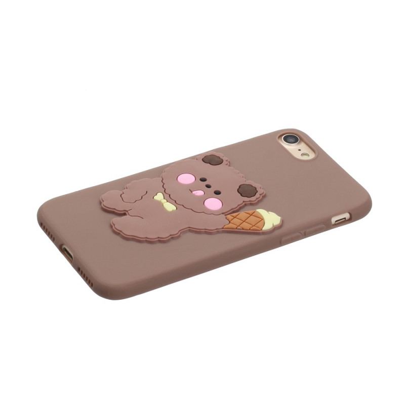 Coque iPhone SE 3 / SE 2 / 8 / 7 Silicone Ourson