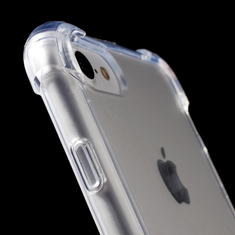 Coque iPhone Se 3 / 2 / 8 / 7 Transparente Crystal Clear Coins Renforcés