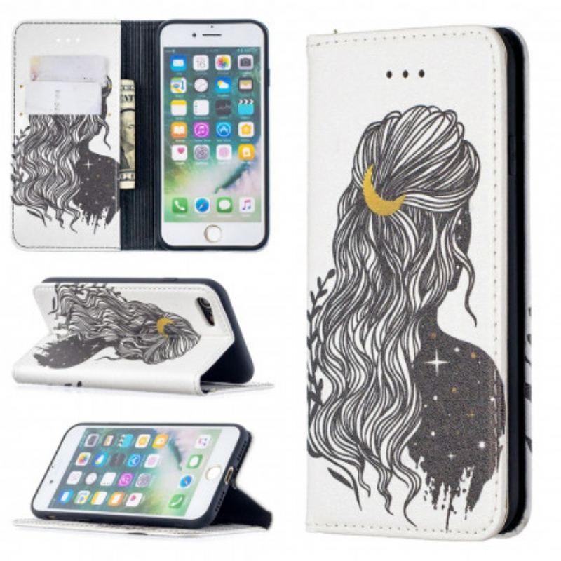 Flip Cover iPhone SE 3 / 2 / 8 / 7 Jolie Chevelure