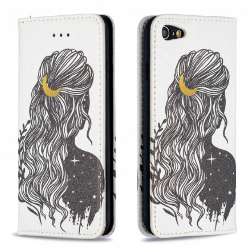 Flip Cover iPhone SE 3 / 2 / 8 / 7 Jolie Chevelure