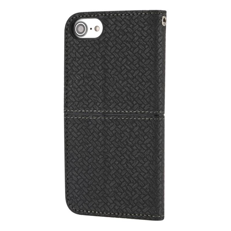 Housse iPhone SE 3 / SE 2 / 8 / 7 Style Tissé à Lanière