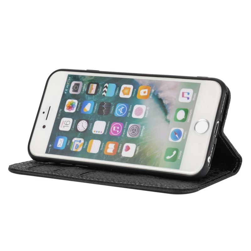 Housse iPhone SE 3 / SE 2 / 8 / 7 Style Tissé à Lanière