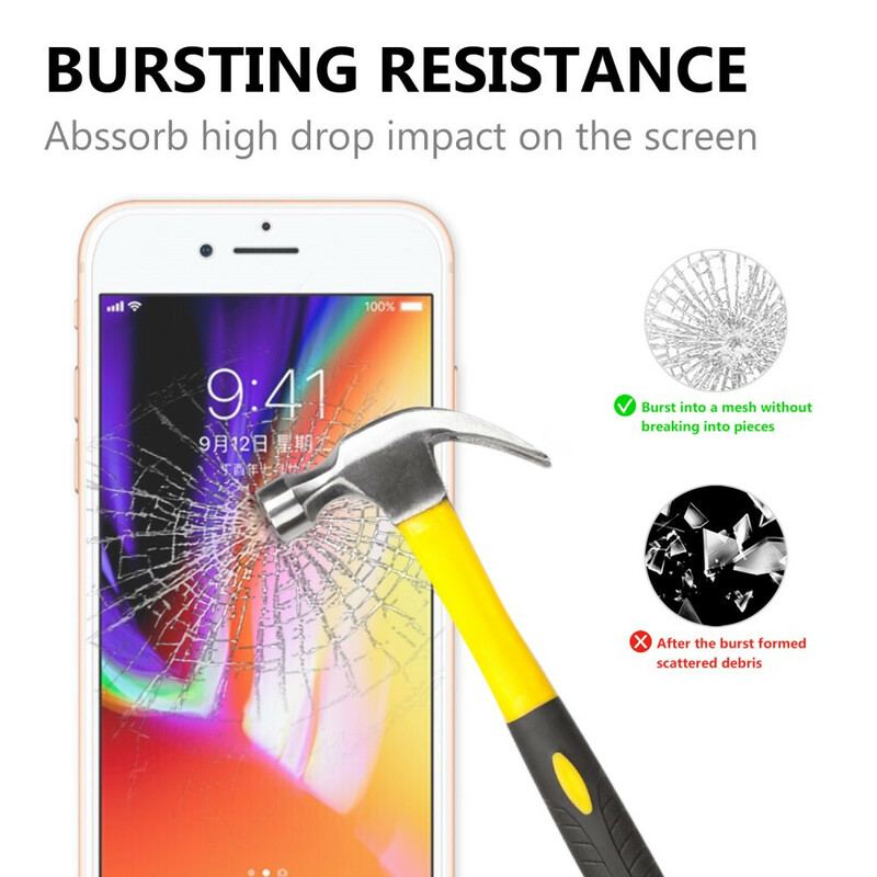 Protection en verre trempé pour iPhone 6 / 6S / SE 3 / 2 / 8 / 7