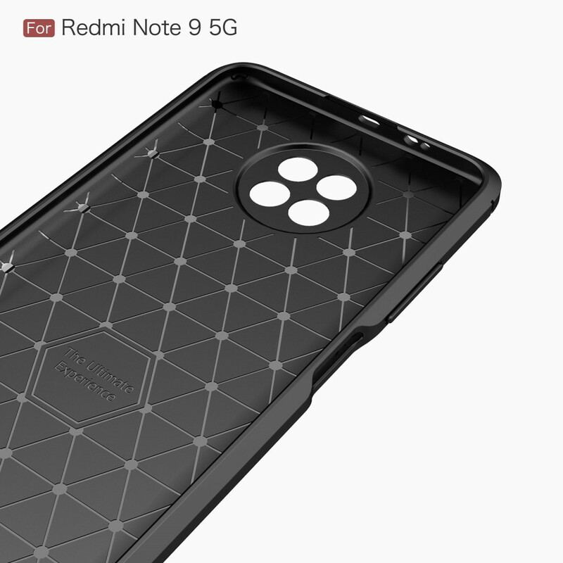 Coque Xiaomi Redmi Note 9 5G / Note 9T 5G Fibre Carbone Brossée