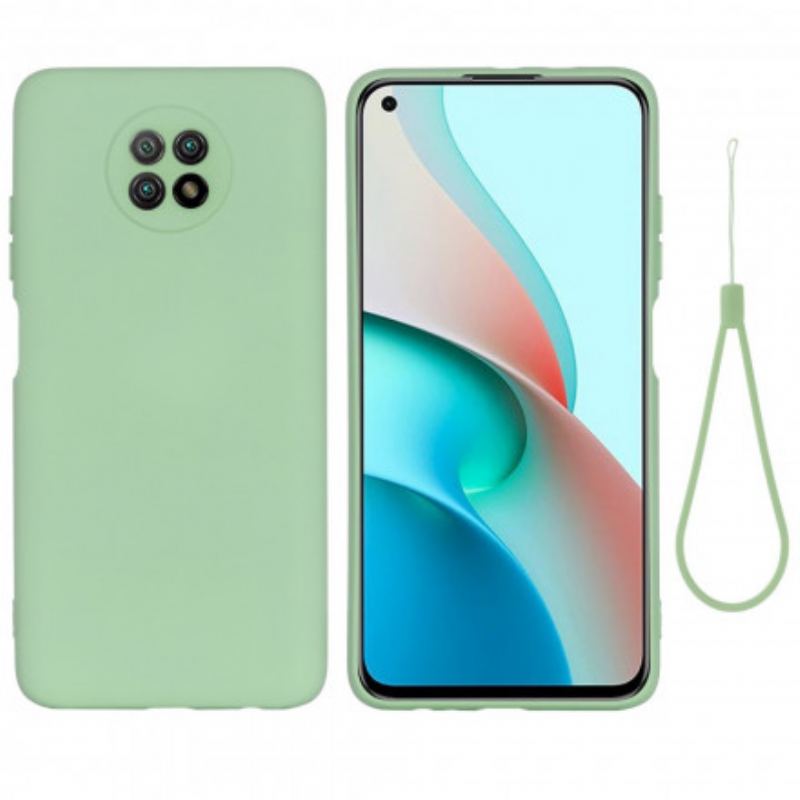 Coque Xiaomi Redmi Note 9 5G / Note 9T 5G Silicone Liquide et Lanière