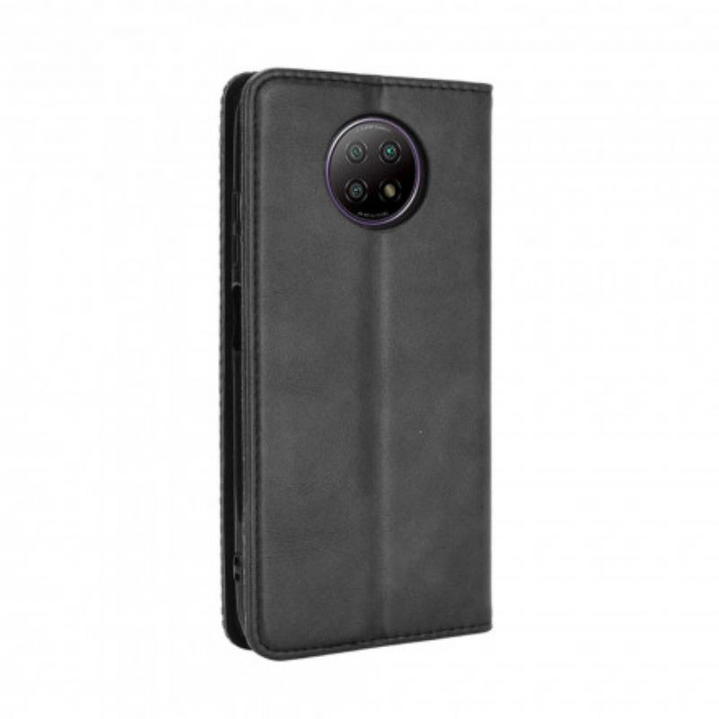 Flip Cover Xiaomi Redmi Note 9 5G / Redmi Note 9T 5G Effet Cuir Stylisé