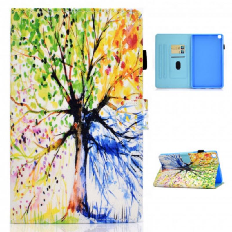 Housse Samsung Galaxy Tab A7 (2020) Arbre Aquarelle