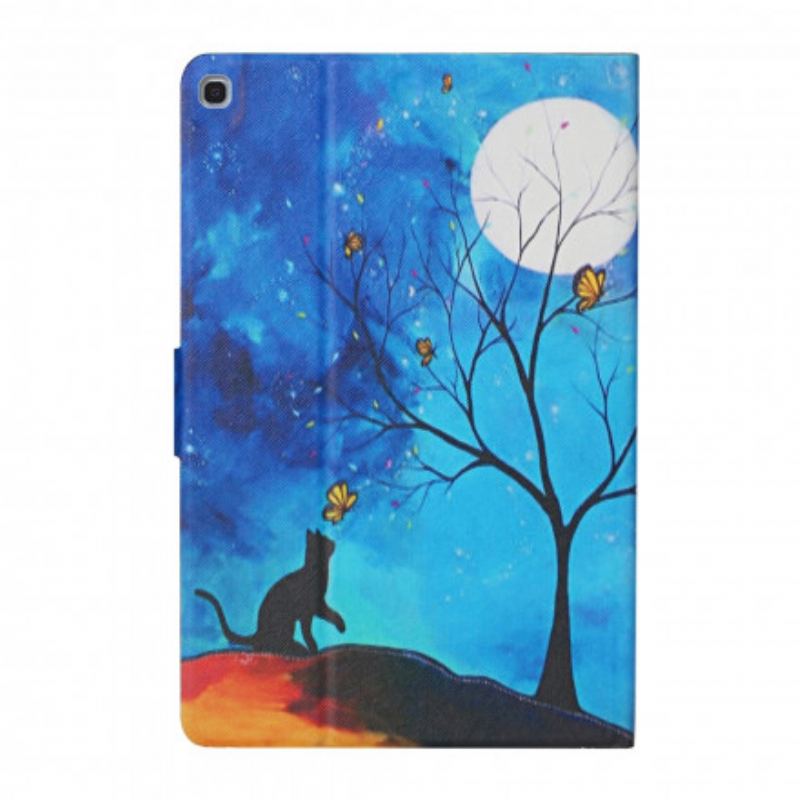 Housse Samsung Galaxy Tab A7 (2020) Arbre à la Lune et au Soleil