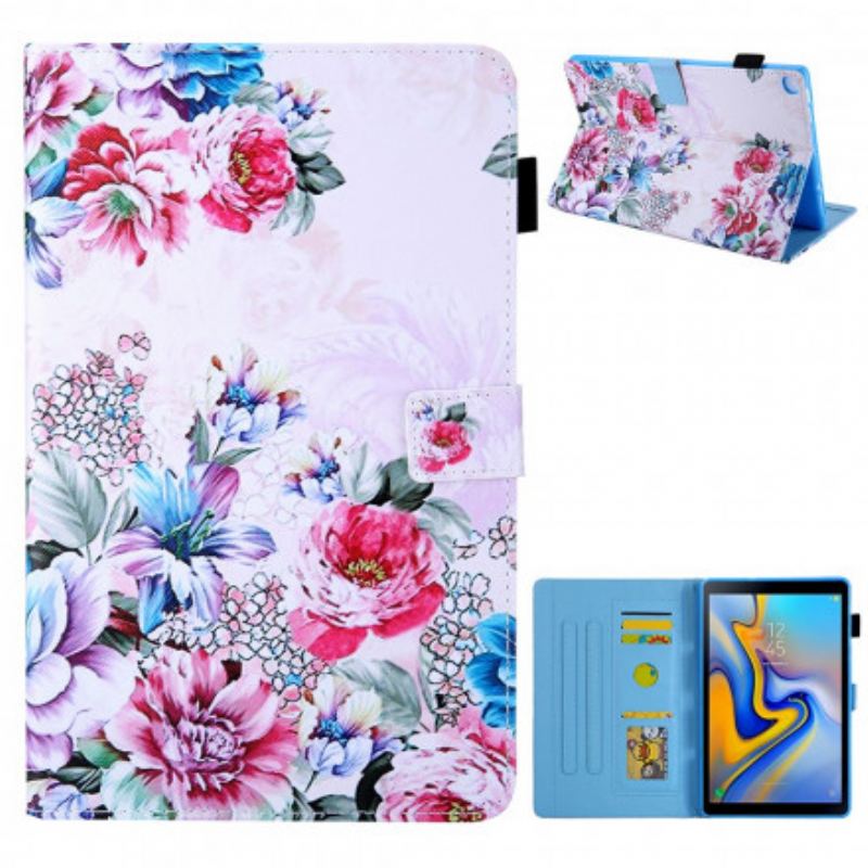 Housse Samsung Galaxy Tab A7 (2020 Design Fleurs