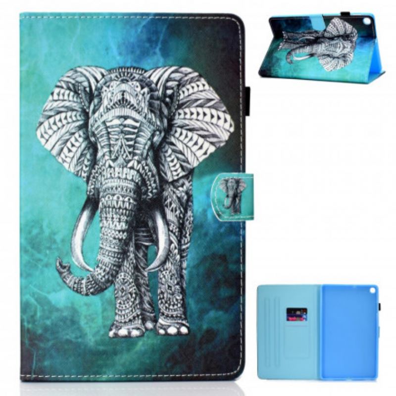 Housse Samsung Galaxy Tab A7 (2020) Éléphant Tribal