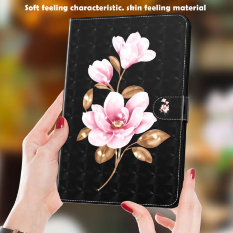 Housse Samsung Galaxy Tab A7 (2020) Light Spot Fleurs Roses