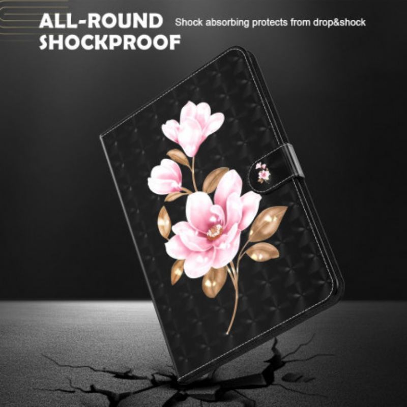 Housse Samsung Galaxy Tab A7 (2020) Light Spot Fleurs Roses