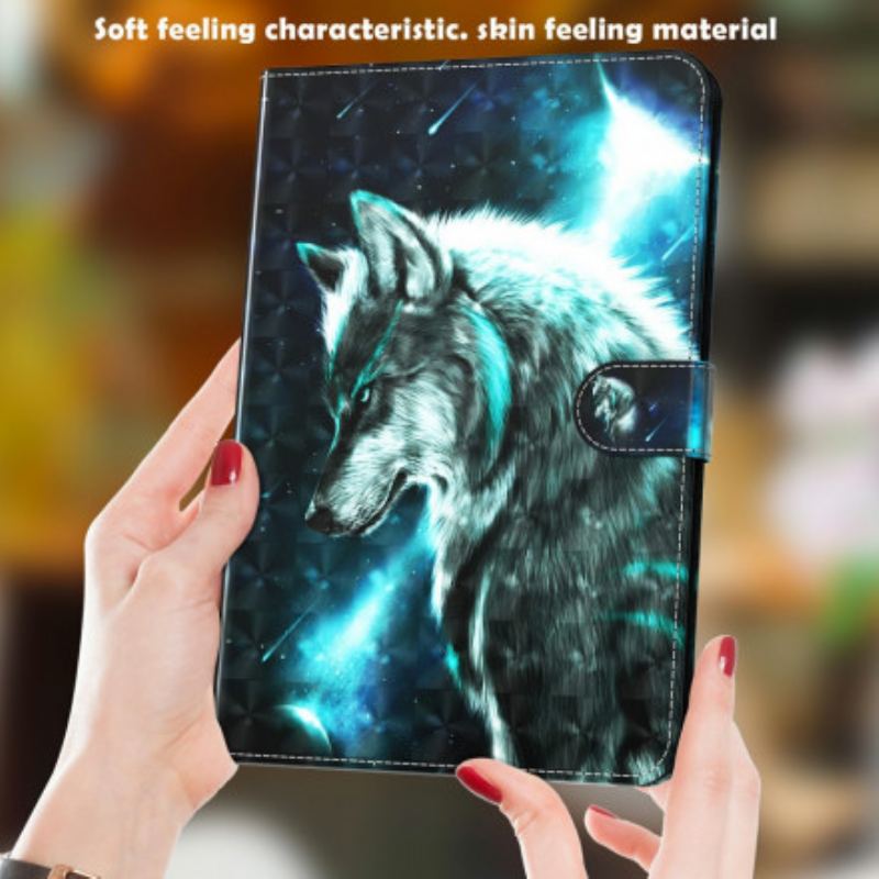 Housse Samsung Galaxy Tab A7 (2020) Light Spot Loup Sauvage