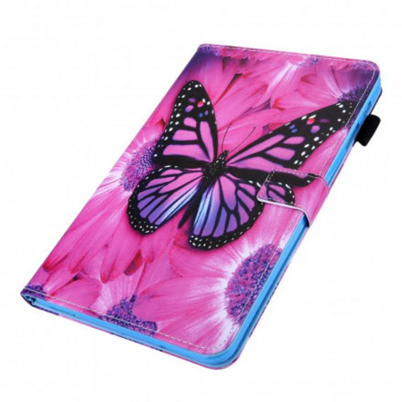 Housse Samsung Galaxy Tab A7 (2020) Papillon Floral