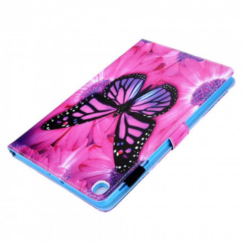 Housse Samsung Galaxy Tab A7 (2020) Papillon Floral