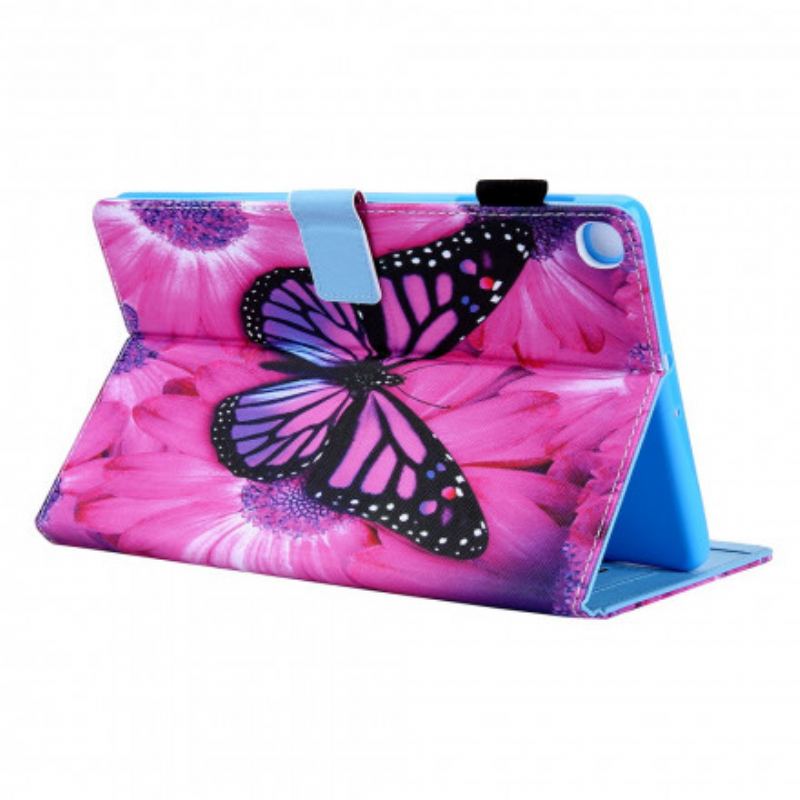 Housse Samsung Galaxy Tab A7 (2020) Papillon Floral