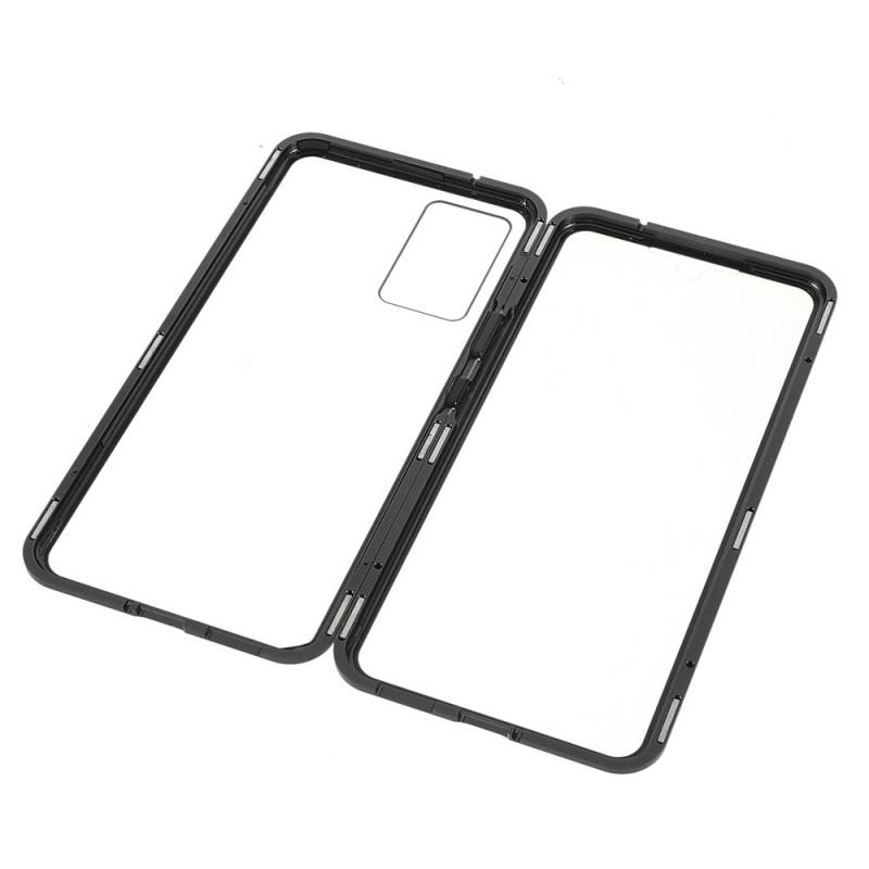 Coque Vivo V21 5G Deux Cotés Magnétique Verre Trempé et Métal