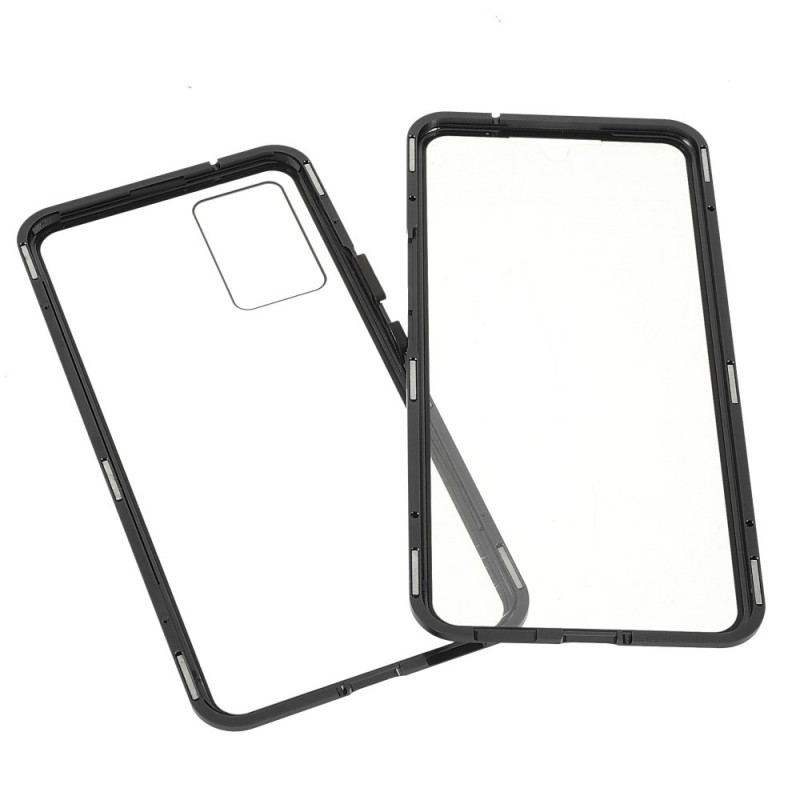 Coque Vivo V21 5G Deux Cotés Magnétique Verre Trempé et Métal