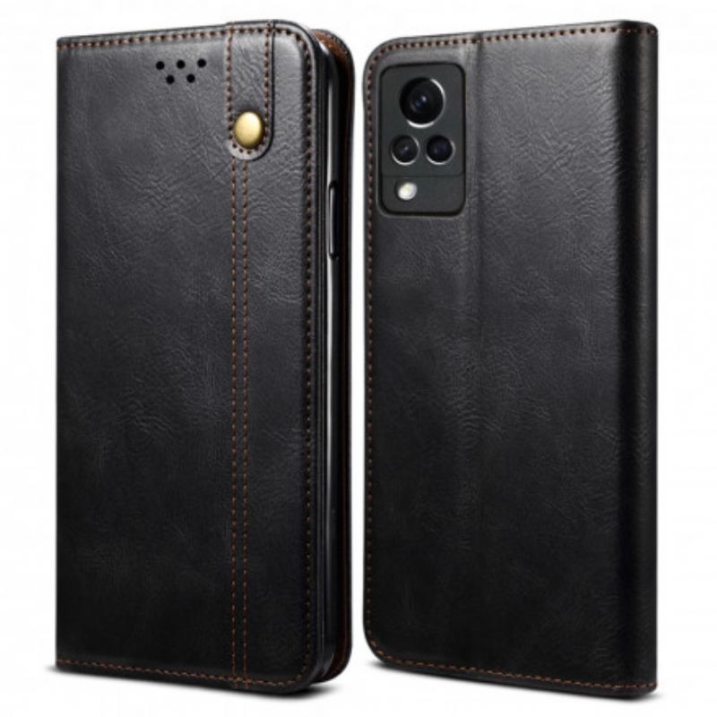 Flip Cover Vivo V21 5G Simili Cuir Ciré