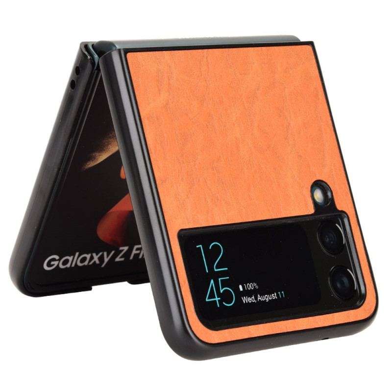 Coque Samsung Galaxy Z Flip 4 Douceur Effet Cuir