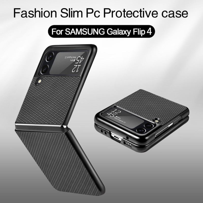 Coque Samsung Galaxy Z Flip 4 Fibre Carbone Texturée