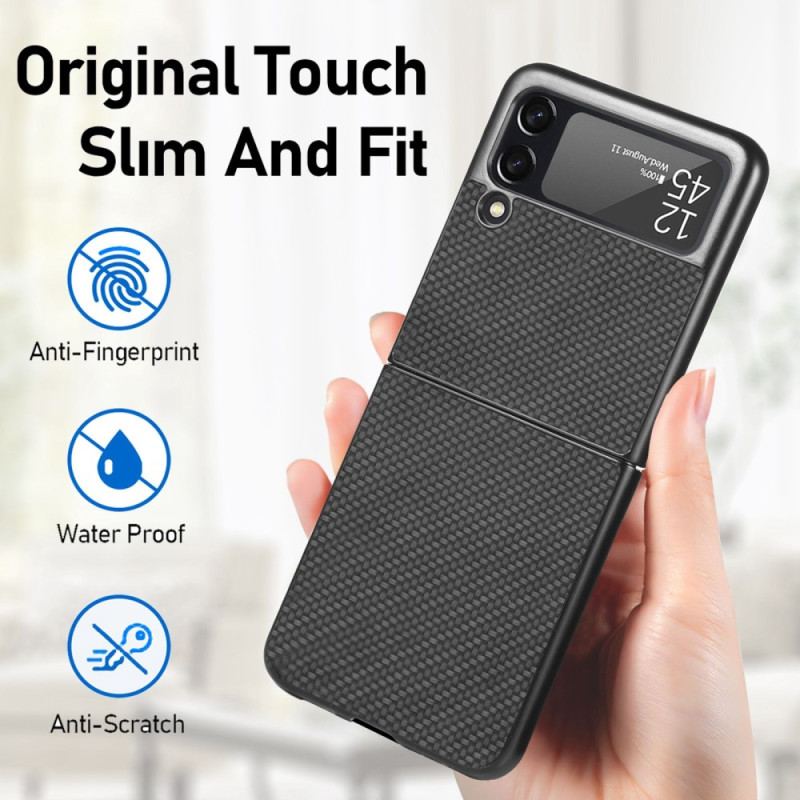 Coque Samsung Galaxy Z Flip 4 Fibre Carbone Texturée