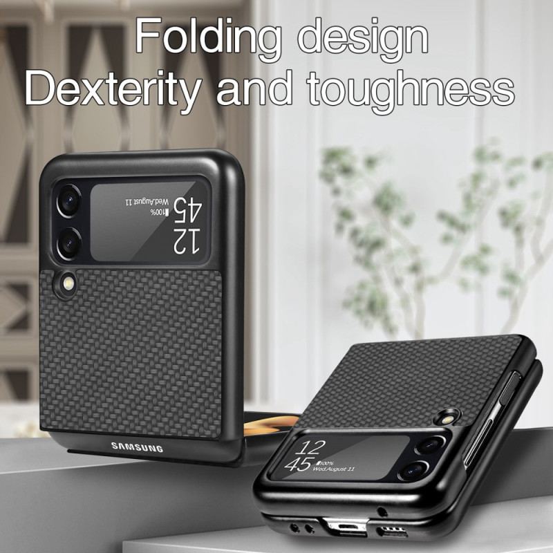 Coque Samsung Galaxy Z Flip 4 Fibre Carbone Texturée