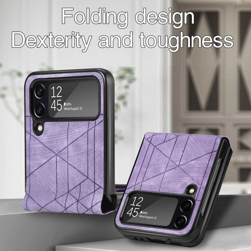 Coque Samsung Galaxy Z Flip 4 Lignes Géométriques