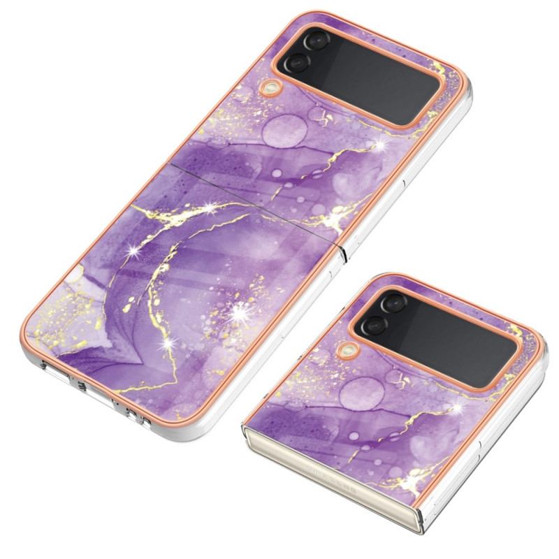 Coque Samsung Galaxy Z Flip 4 Marbre Coloré