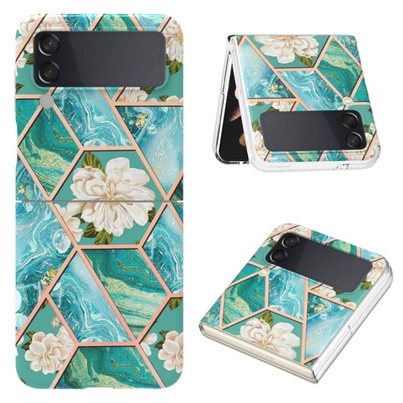 Coque Samsung Galaxy Z Flip 4 Marbre Floral