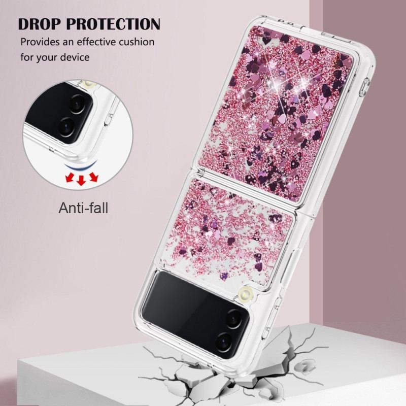 Coque Samsung Galaxy Z Flip 4 Paillettes Colorées