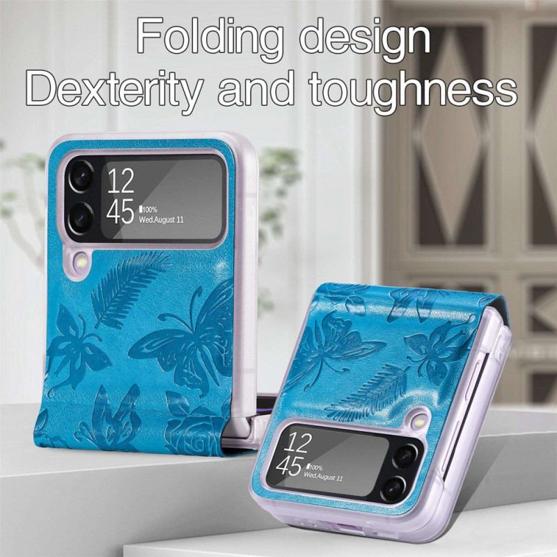 Coque Samsung Galaxy Z Flip 4 Papillon la Nuit