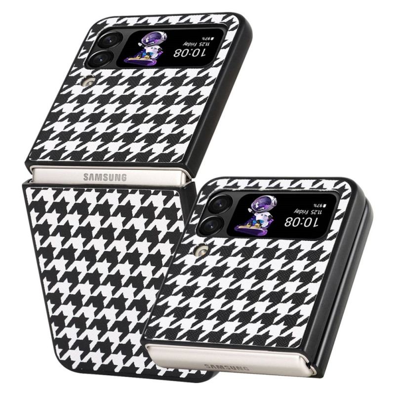 Coque Samsung Galaxy Z Flip 4 Pied de Poule